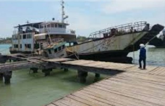 Foto: Bangkai Kapal DBS II yang diusulkan komisi II DPRD Jadi monumen proyek gagal