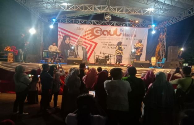Foto: pagelaran aksi gaul madura di sumenep