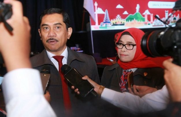 Foto: Kepala BNPT, Komisaris Jenderal Suhardi Alius saat dikonfirmasi awak media