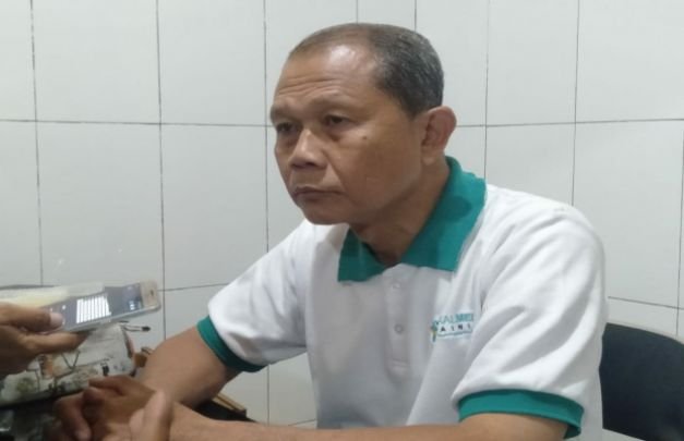 Foto: Wahyudi, Kepala Bagian Aset Saat Berikan Keterangan