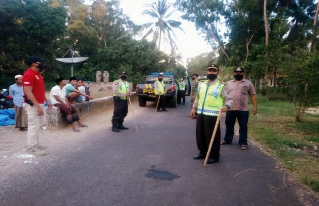 Foto: suasana pembubaran balap liar di pasongsongan