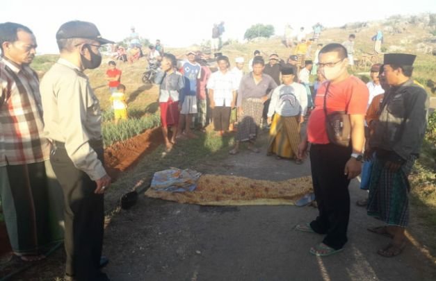 Foto: Kondisi Mustaji (Korban) Saat di Lokasi Kejadian