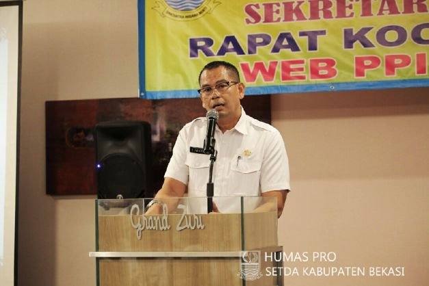 Rapat Koordinasi Pejabat Pengelolaan Informasi dan Dokumentasi (PPID) Dalam Rangka Meningkatkan Pelayanan Informasi Tingkat Kabupaten Bekasi, Di Grand Zuri Hotel, Cikarang Selatan Bekasi.