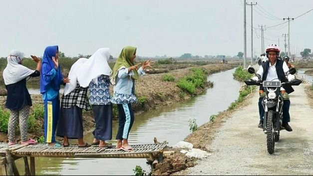 Presiden RI, Jokowi Saat Berkunjung Ke Muaragembong Bekasi Beberapa Waktu Yang Lalu.