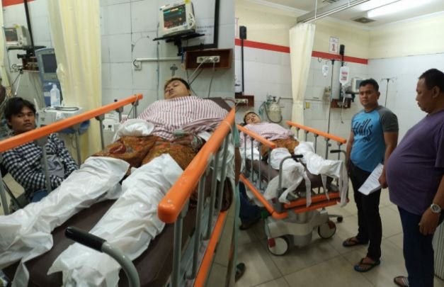 Foto: korban kebakaran di tambora saat di rumah sakit