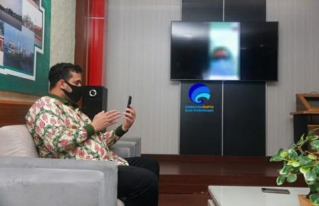 Foto : Wali Kota Probolinggo Hadi Zainal Abidin Waktu Video Call 