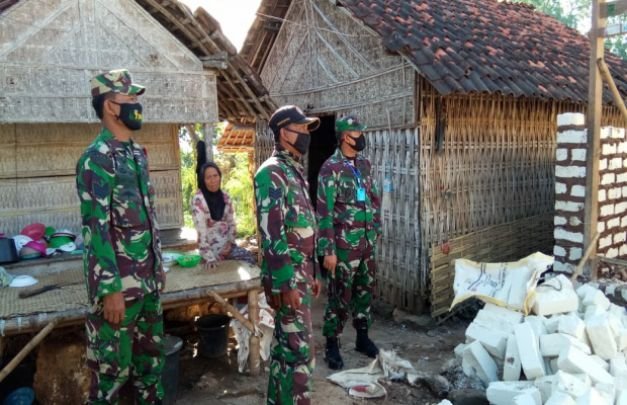 Foto: peninjauan Renovasi Rutilahu di Desa Beluk kenek Ambunten oleh Dandim 0827 Sumenep 