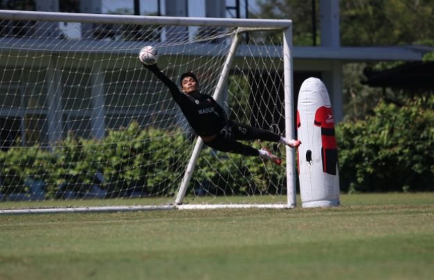 Foto: Miswar Saputra saat latihan kembali 