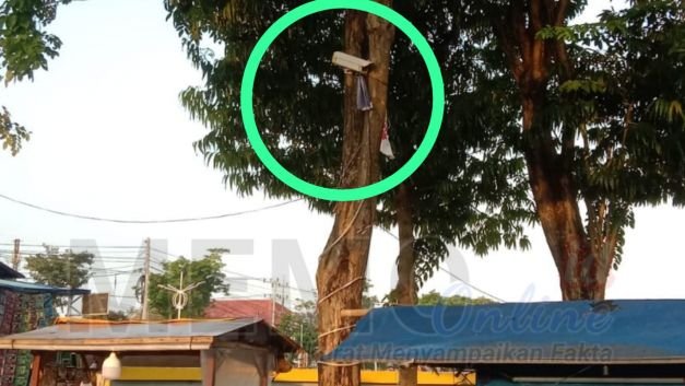 Foto : CCTV yang terpasang di area Alun Alun Trunojoyo Sampang 
