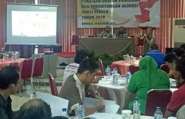 Foto: KPUD OKU Saat Melakukan Sosialisasi