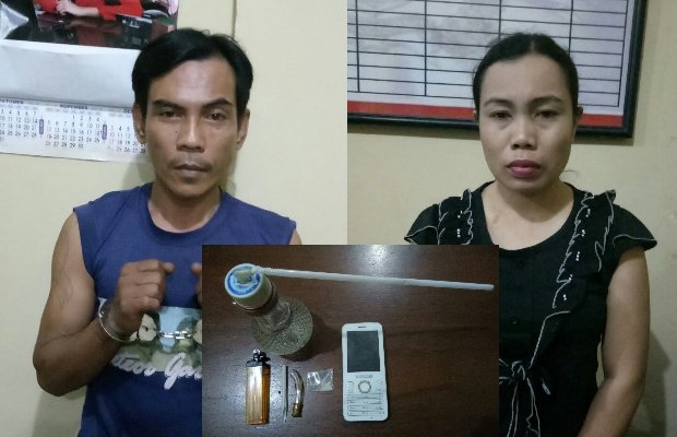 Foto: Pasangan Suami Istri Yang Tertangkap Polisi gara-gara konsumsi sabu