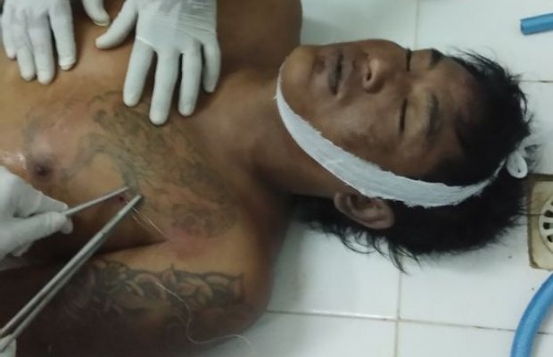 Foto: Mayat Moh. Sirat, pelaku curas yang ditembak mati polisi