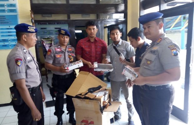 Foto: Ratusan slop rokok ilegal yang diamankan petugas