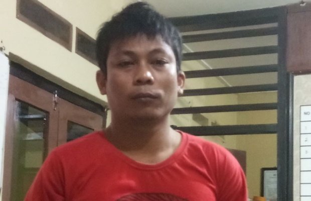 Foto: Seorang Montir yang ditetapkan tersangka sabu oleh polisi