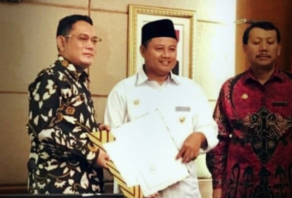 Foto: Pebunjukan Wakil Bupati Bekasi sebagai Plt Bupati