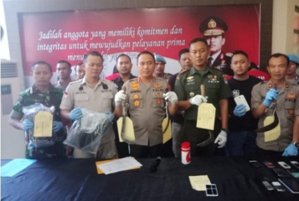 Foto: Kapolres Metro saat menggelar pers rilis