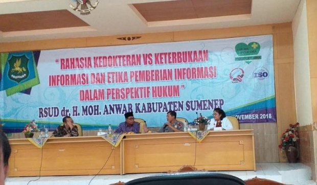 Foto: Pelaksanaan seminar publik di RSUD dr. Moh. Anwar Sumenep