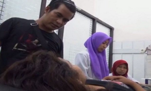 Foto: korban perkosaan saat di rumah sakit