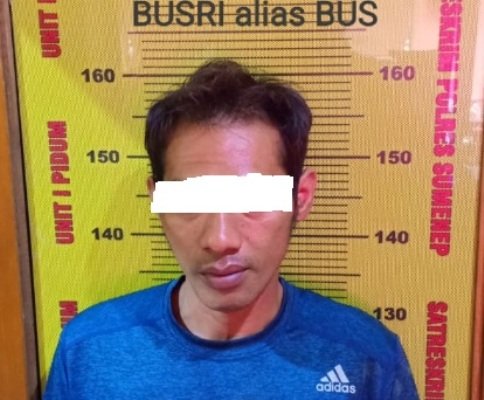 foto: salah satu pelaku pencurian kendaran bermotor di Sumenep