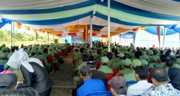 foto:pengukuhan Satuan Tugas Perlindungan Masyarakat