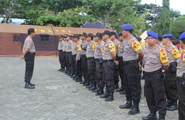 Foto: Apel pemulangan 599 Personil Keamanan Polda Jatim di Mapolres Sampang