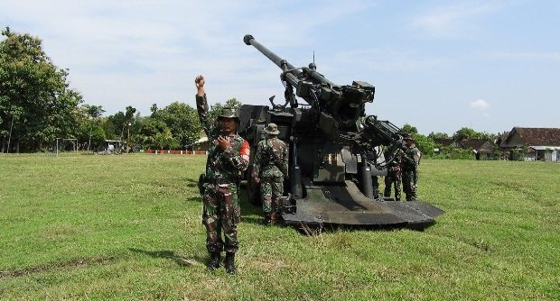 Foto: Sebagai salah satu satuan tempur, Batalyon Artileri Medan 12/Kostrad, berupaya untuk terus meningkatkan kemampuan personelnya.     