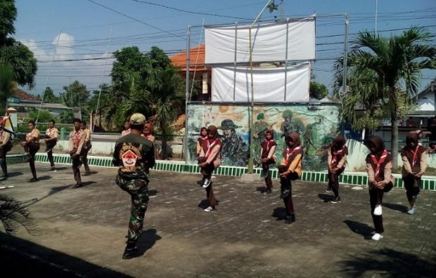 Foto: Pembentukan krakter generasi muda Saka Wira Kartika di Mojokerto