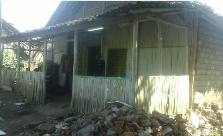 Foto: Rumah Ervan, yang luput dari sasaran bantuan RTLH