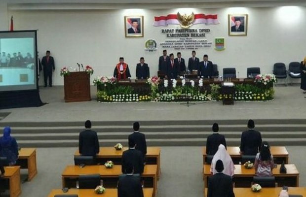 Foto : Acara Pelantikan Anggota DPRD Kabupaten Bekasi