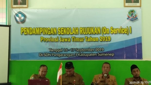 Foto: acara Pendampingan Sekolah Rujukan Pendidikan Nasional di SDN Pangarangan 3