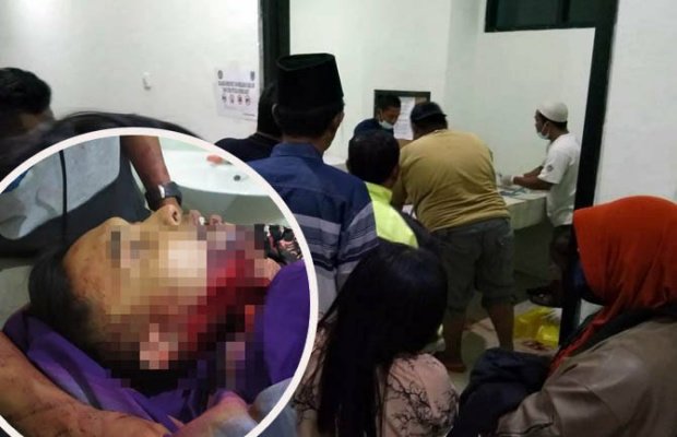 Foto : Fathur (20) ,Tergeletak Bersimbah Darah 