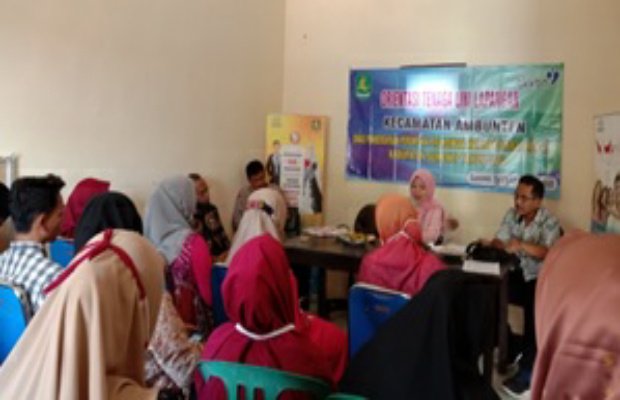 Foto: Puluhan Tenaga PPKBD Kecamatan Ambunten saat mengikuti sosialisasi KB dari Kabupaten