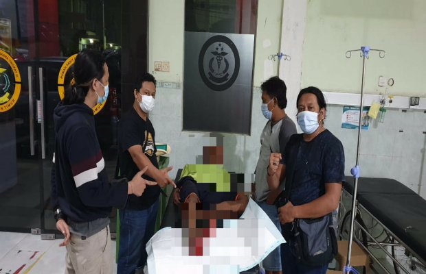 Foto: Tersangka saat melanjalani perawatan di RS Bhayangkara Lumajang
