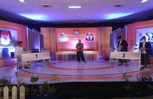 Foto: Cabub-cawabub saat mengikuti debat publik putaran kedua 