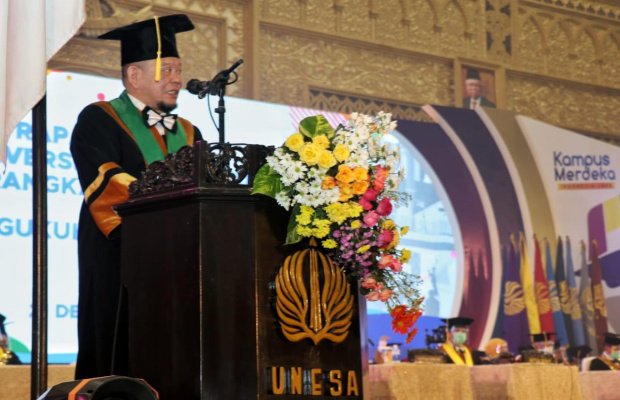Foto: LaNyalla di Unesa Surabaya