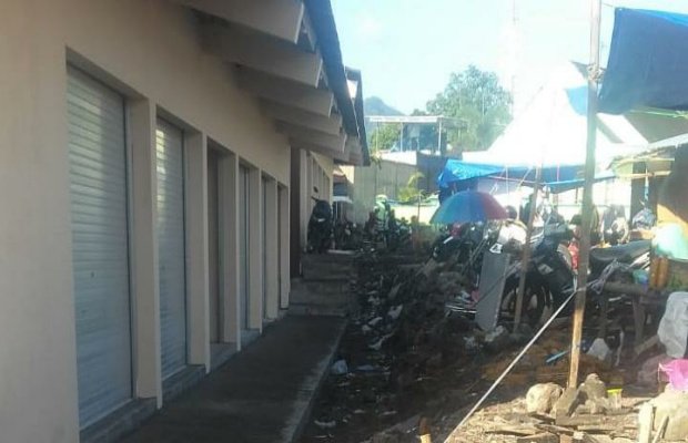 Foto: Lokasi pembangunan kontruksi fisik Pasar Candipuro Lumajang