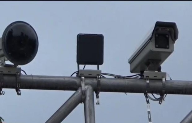 Foto : CCTV di jalur traffic ligh simpang 3 Sukodono Lumajang (jalur masuk Kecamatan Kota Kabupaten Lumajang.