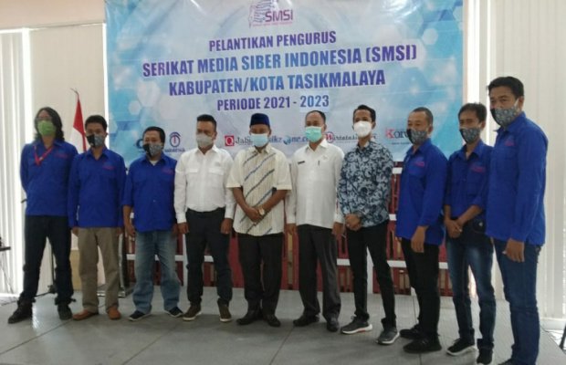 Foto: Kang Uu bersama SMSI Tasikmalaya