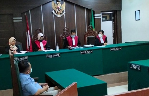 Foto: Suasana sidang gugatan kuasa hukum sidik dalil yang di gelar di PN Jember.