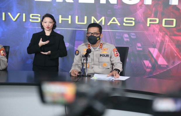 Foto: Ka.Div. Humas Polri saat perss rilease