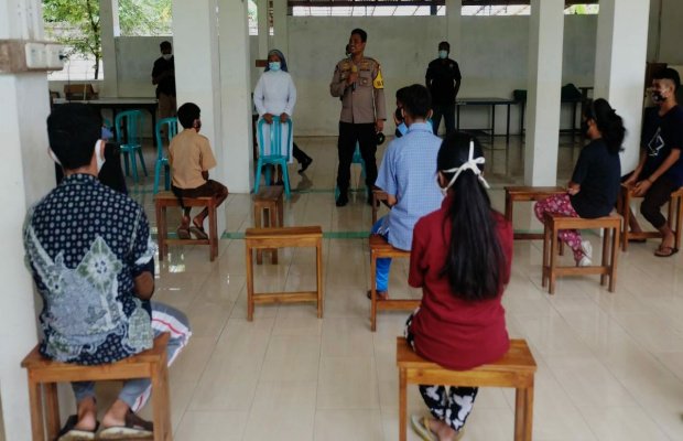 Foto: Kapolres memberikan pembinaan dan wawasan kebangsaan