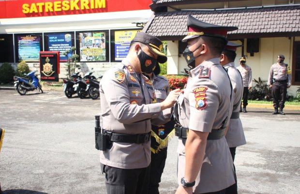 Foto : Polres Jember gelar Sertijab dilapangan Mapolres