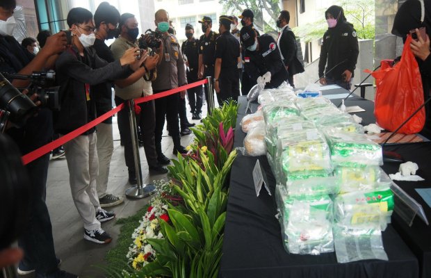 Foto: Barang Bukti Narkoba dan ekstasi yang berhasil diamankan tim gabungan