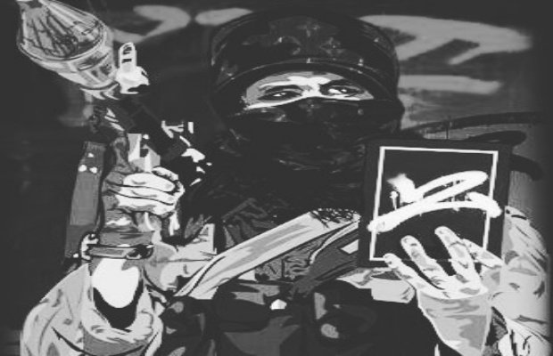 Foto: Ilustrasi gambar teroris-intoleran