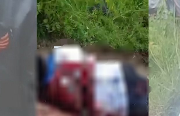 Foto : Suliman tewas di TKP diduga dibacok orang tak dikenal. 