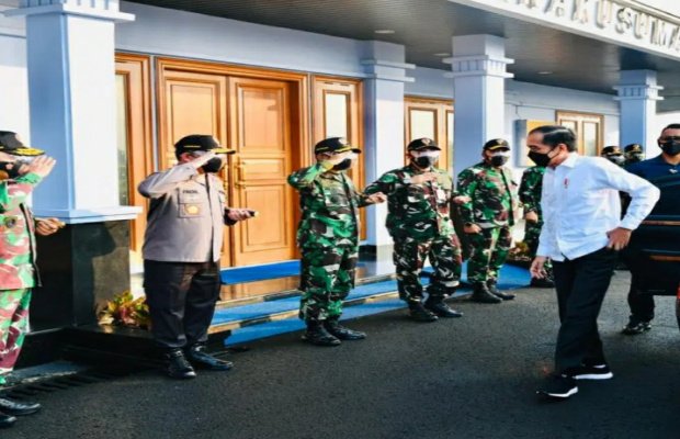 Foto: Presiden RI Ir.Joko Wododo saat tiba di Malang