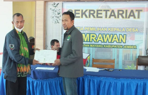 Foto : Salim salah satu calon kepala Desa Mrawan