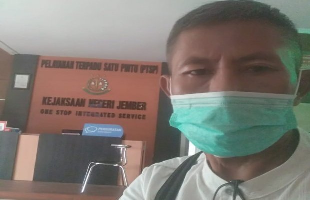 Foto : Pelapor Abdurahman warga Desa Tamansari 