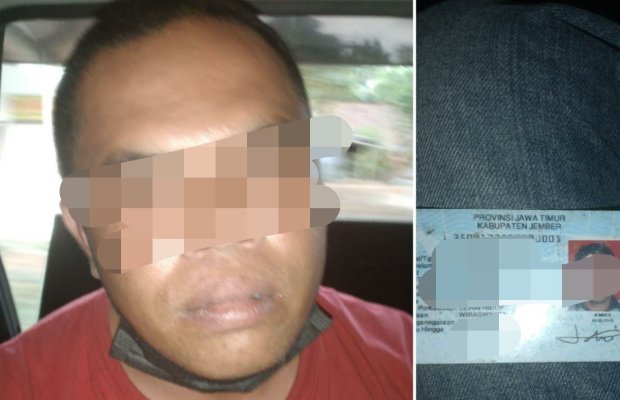 Foto : Dua pelaku (DPO) ngaku wartawan saat menjalani pemeriksaan