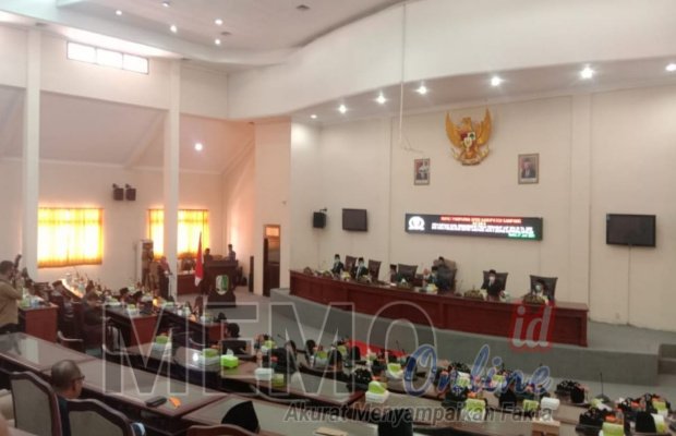 Foto : Paripurna DPRD Sampang tentang Rekomendasi Panja LHP BPK RI 2020